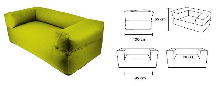 sofa MooG - wymiary